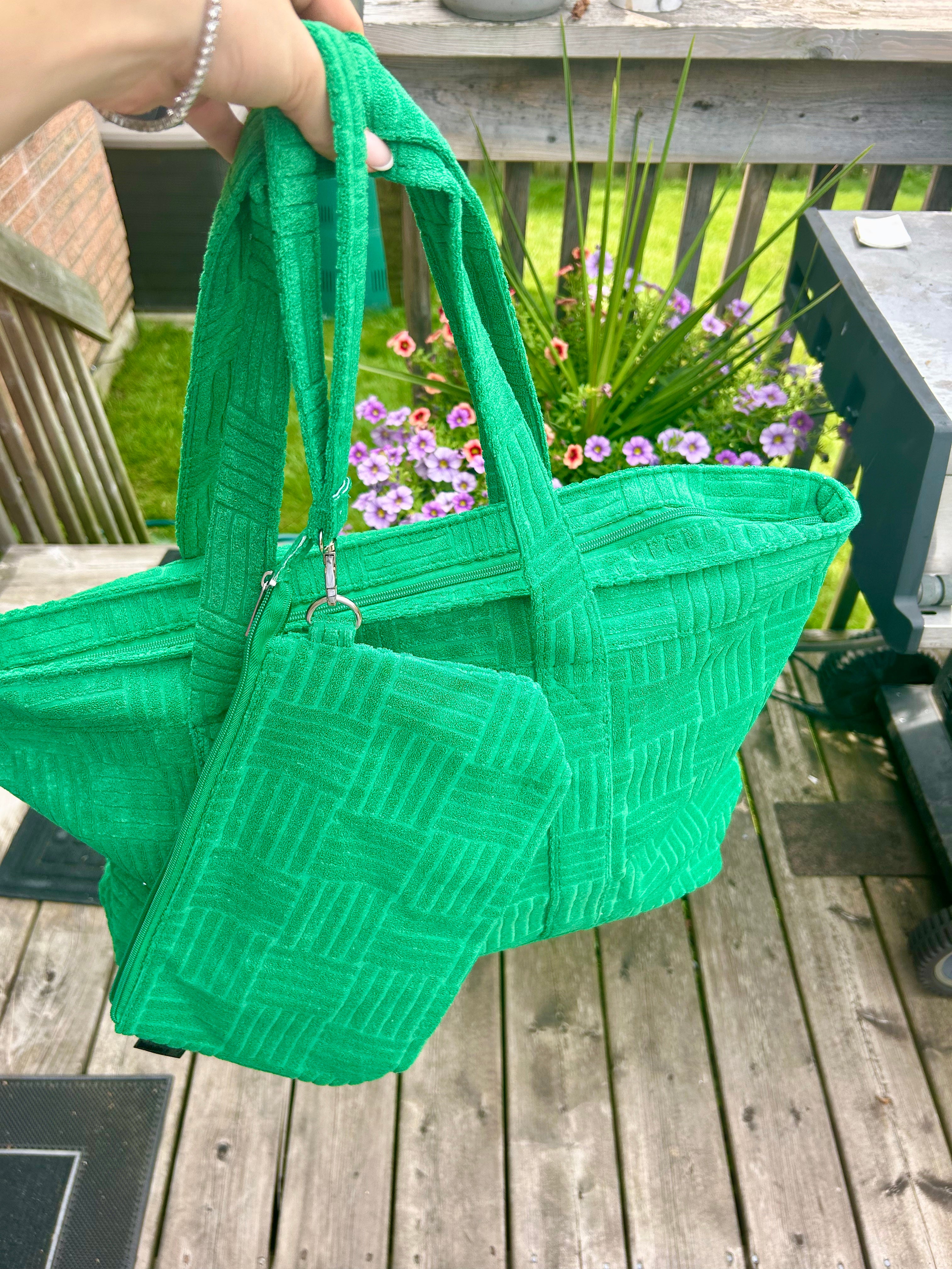 Terry Pouch in Green