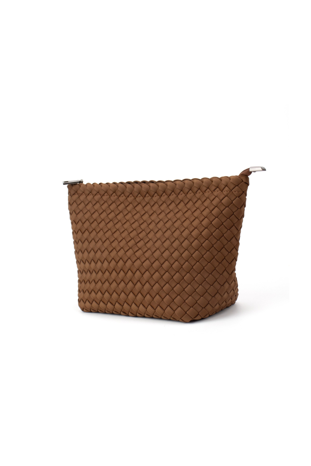 Woven Cosmetic Bag Brown