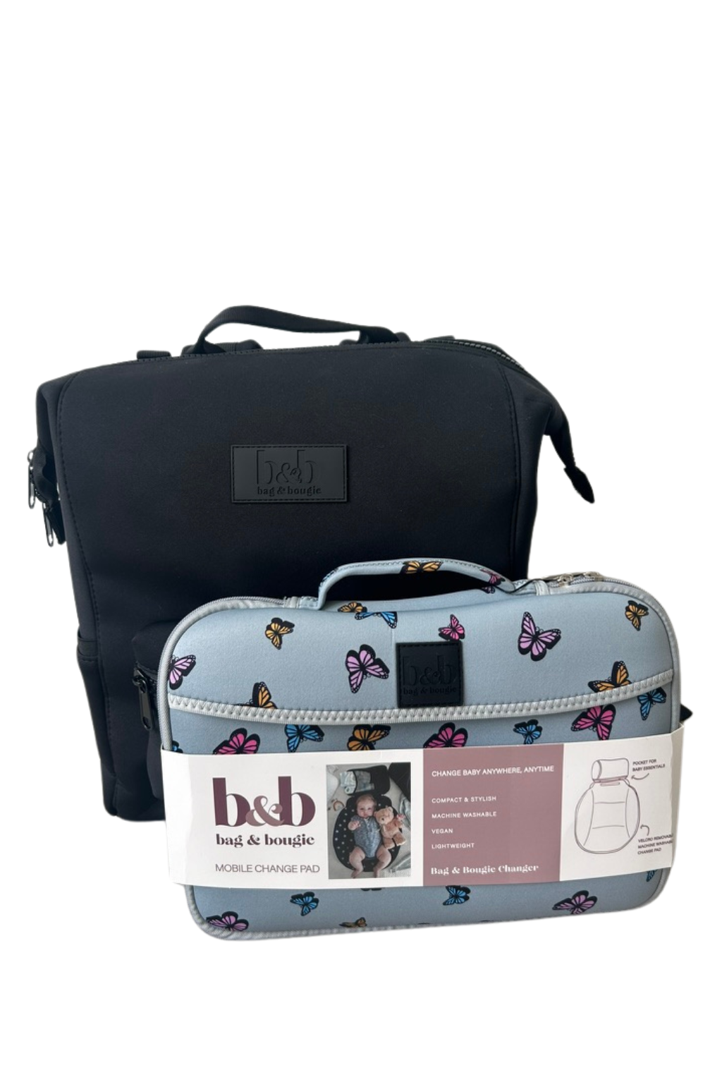 Diaper Backpack & Change Pad Bundle