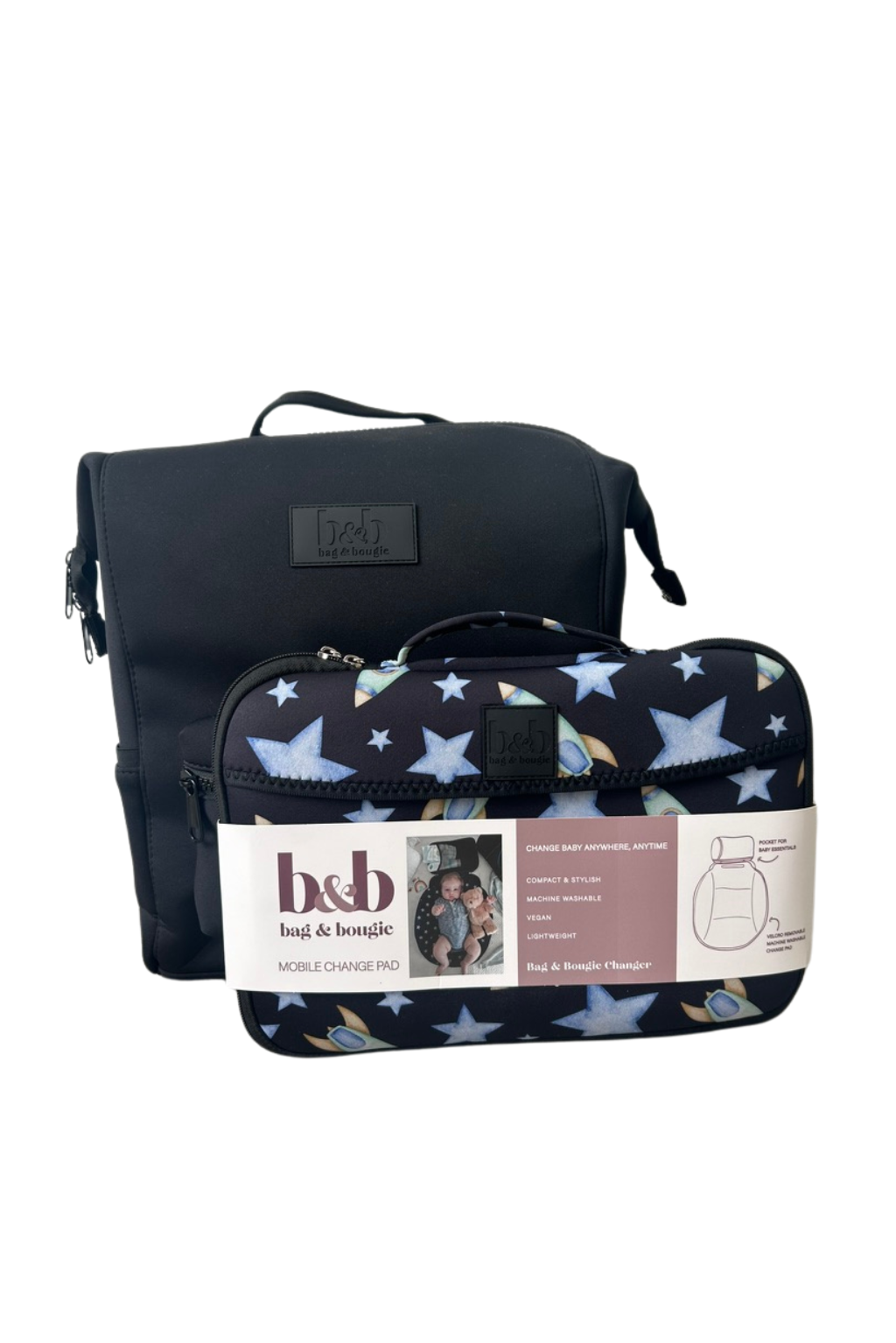 Diaper Backpack & Change Pad Bundle