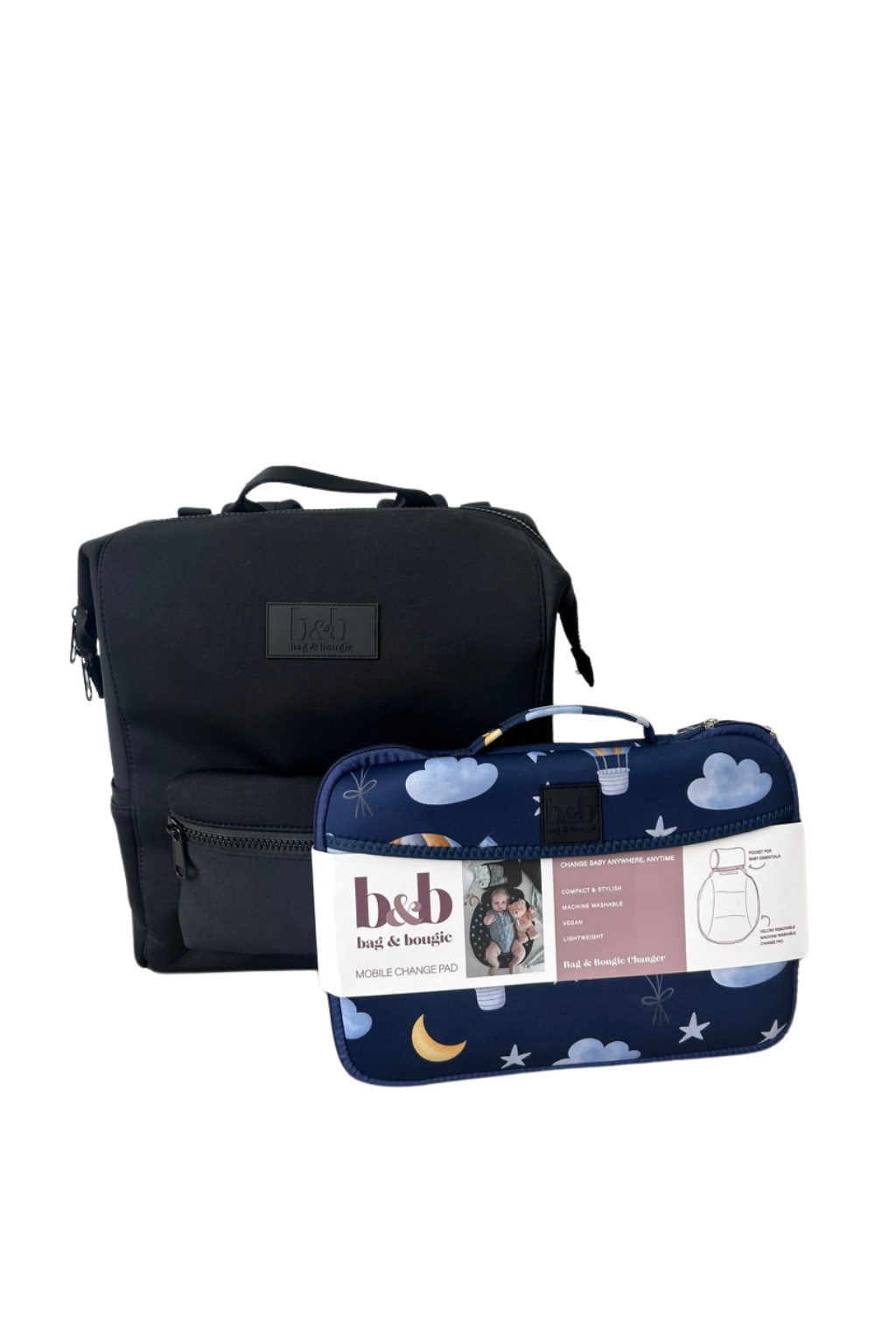 Diaper Backpack & Change Pad Bundle