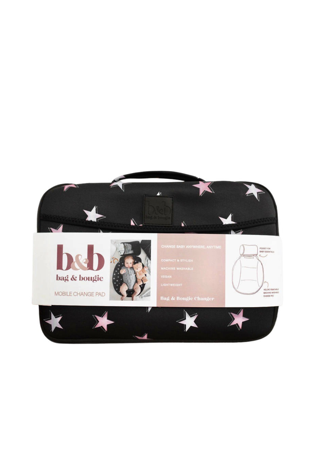 Pink Star Change Pad
