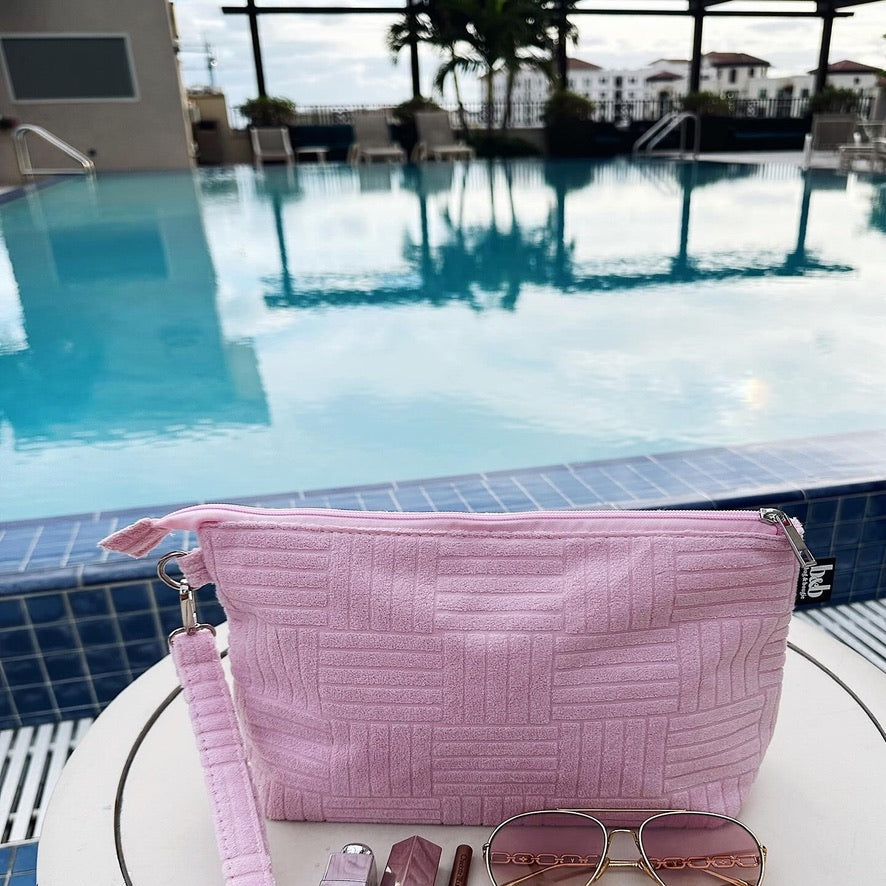 Terry Pouch in Baby Pink