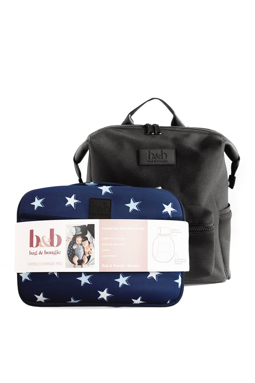 Diaper Backpack & Change Pad Bundle