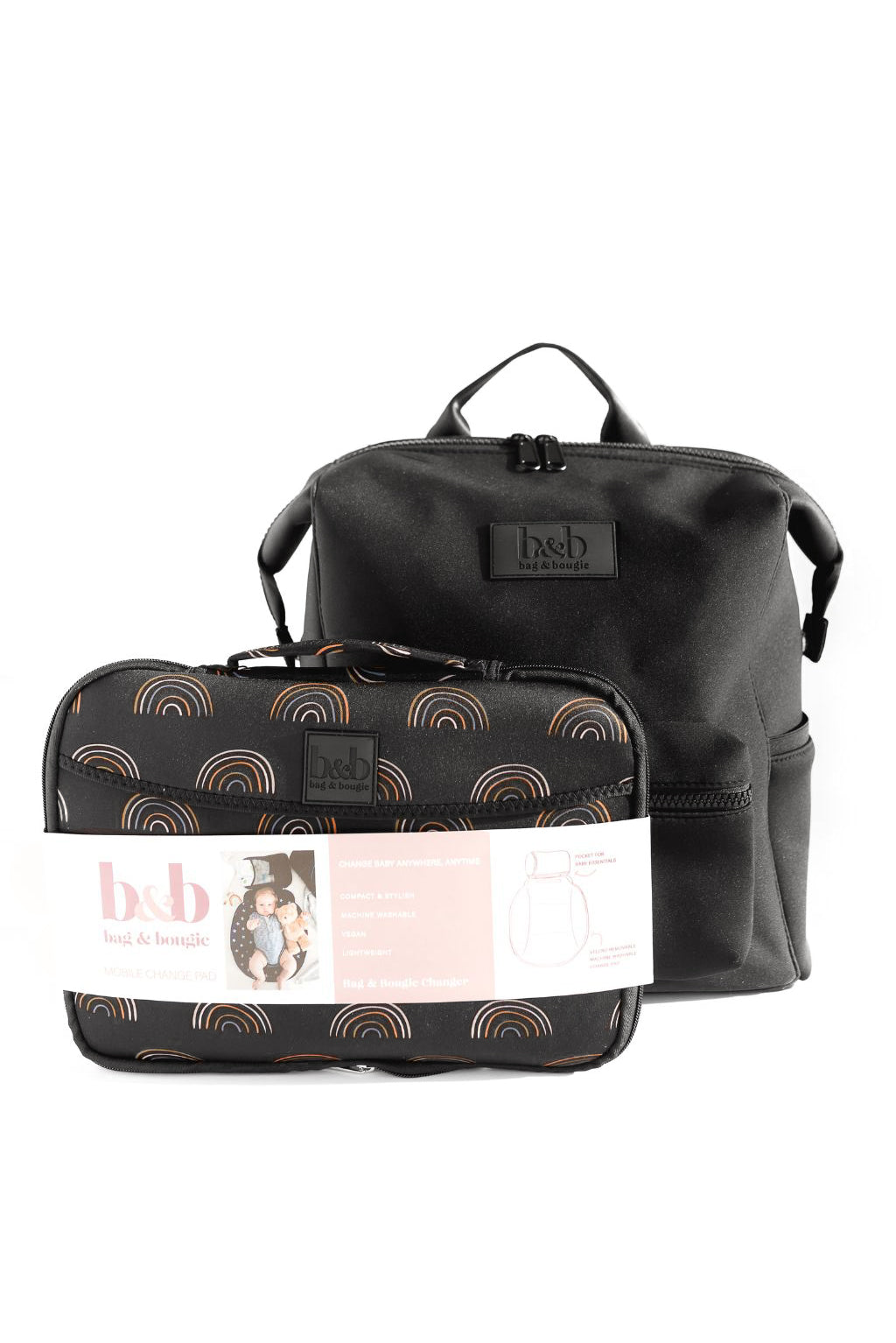 Diaper Backpack & Change Pad Bundle