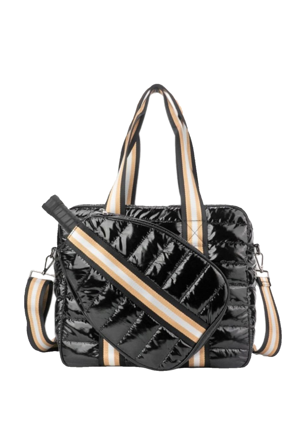 Pickleball Puffer Bag - Black