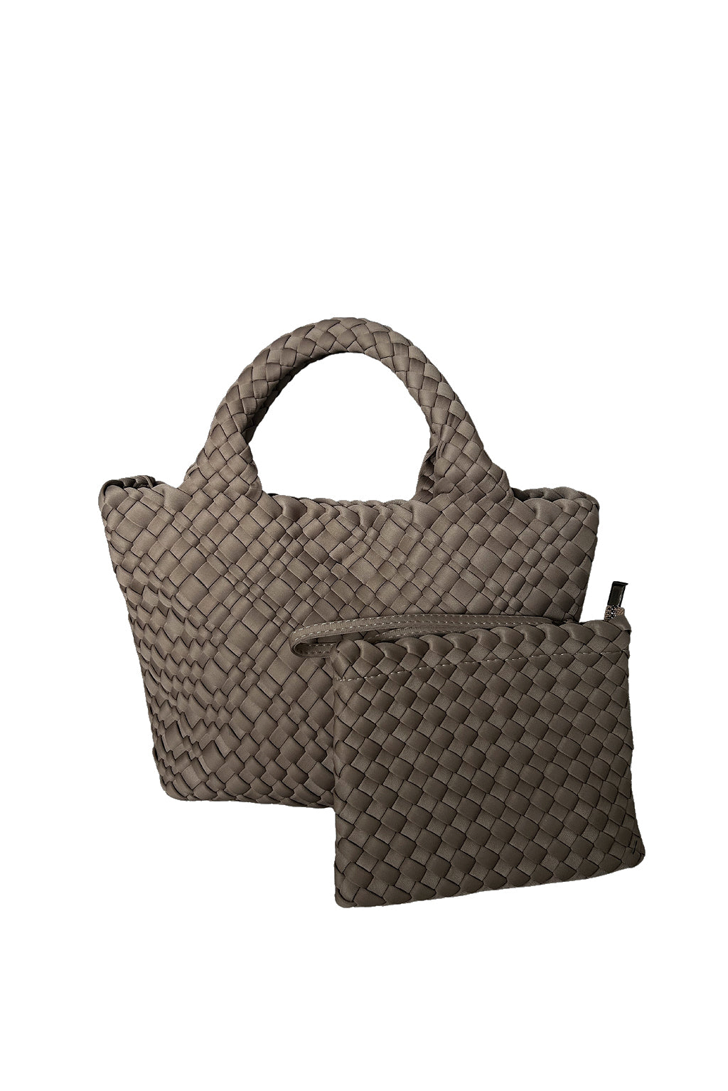 Small woven crossbody in Desert