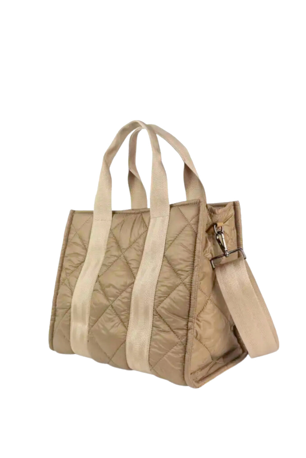 Structured Tote in Tan