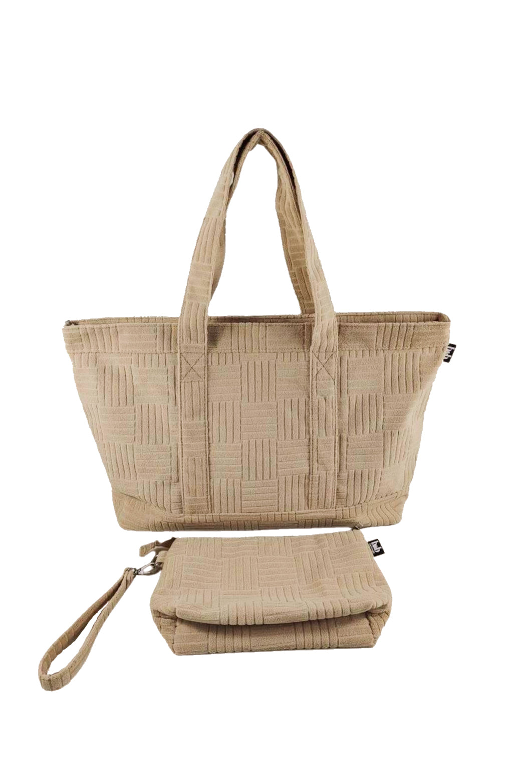 Terry Cloth Tote in Neutral