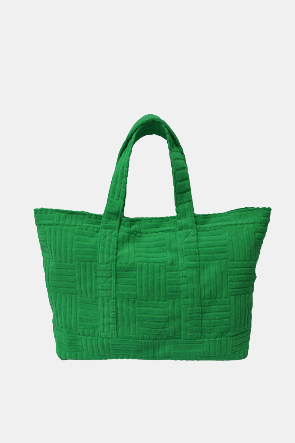 Terry Cloth Tote in Kelly Green