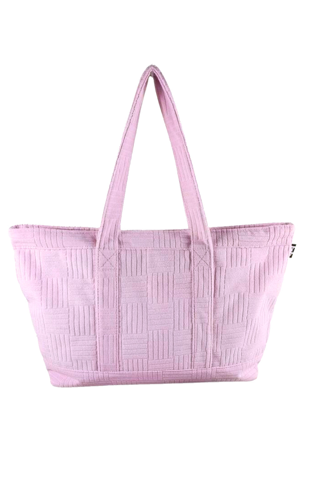 Terry Cloth Tote in Baby Pink