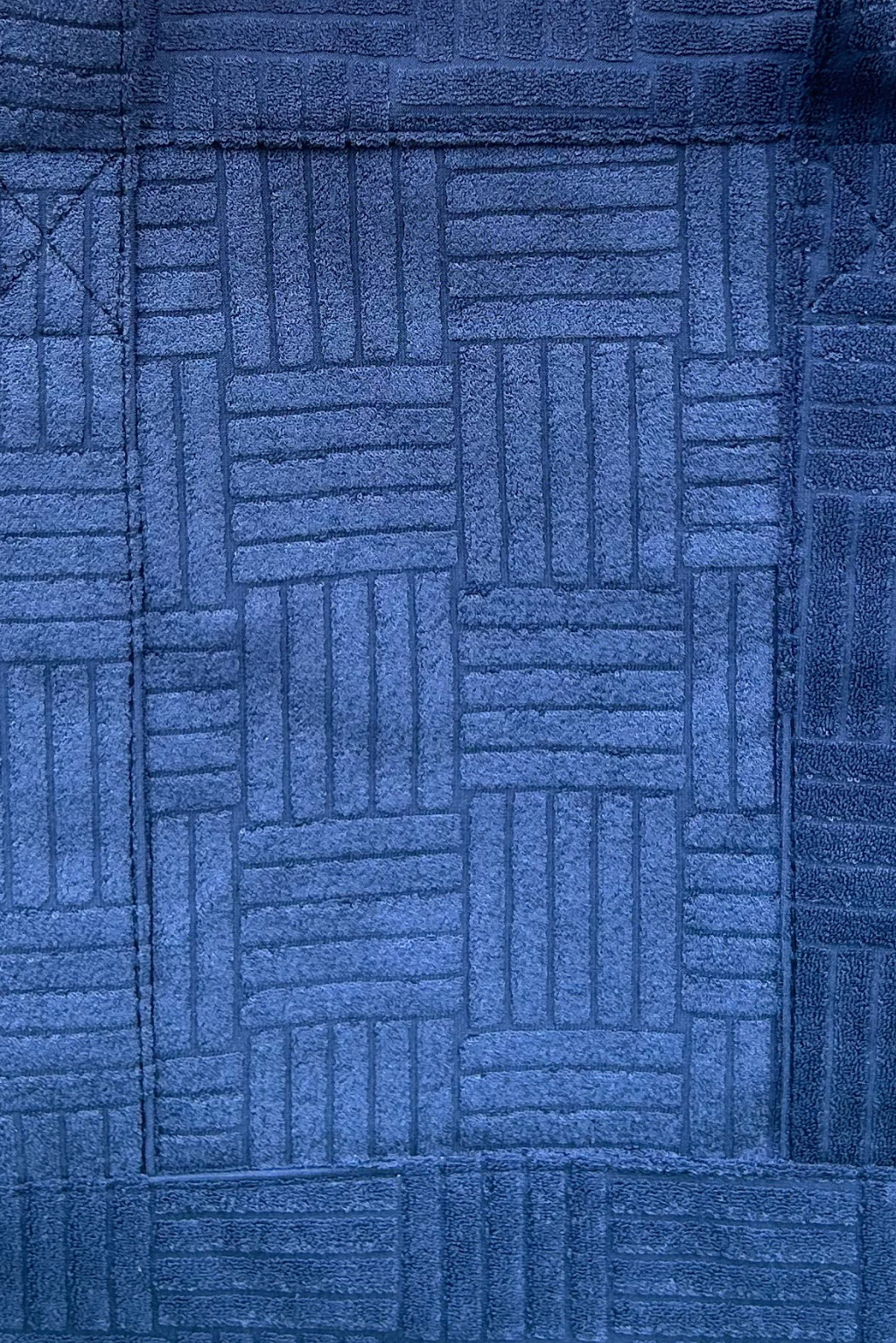 Terry Cloth Tote in Navy