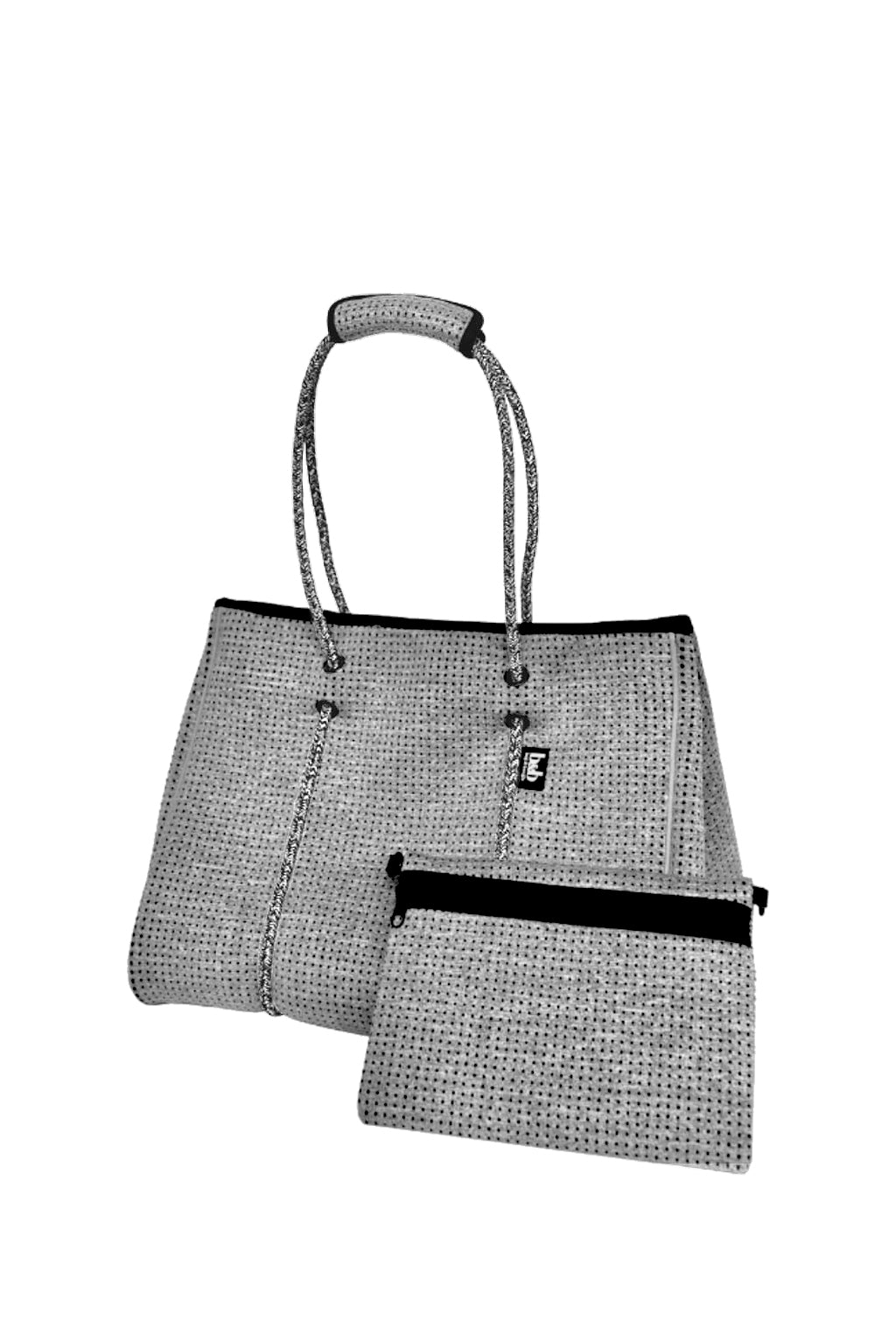 Marle Grey Zipper Tote