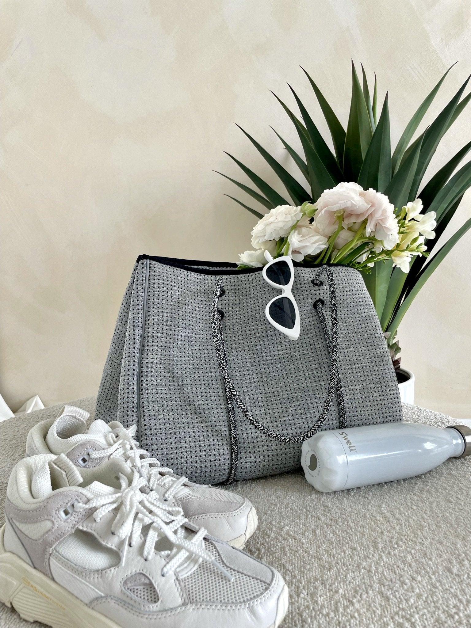 Marle Grey Zipper Tote