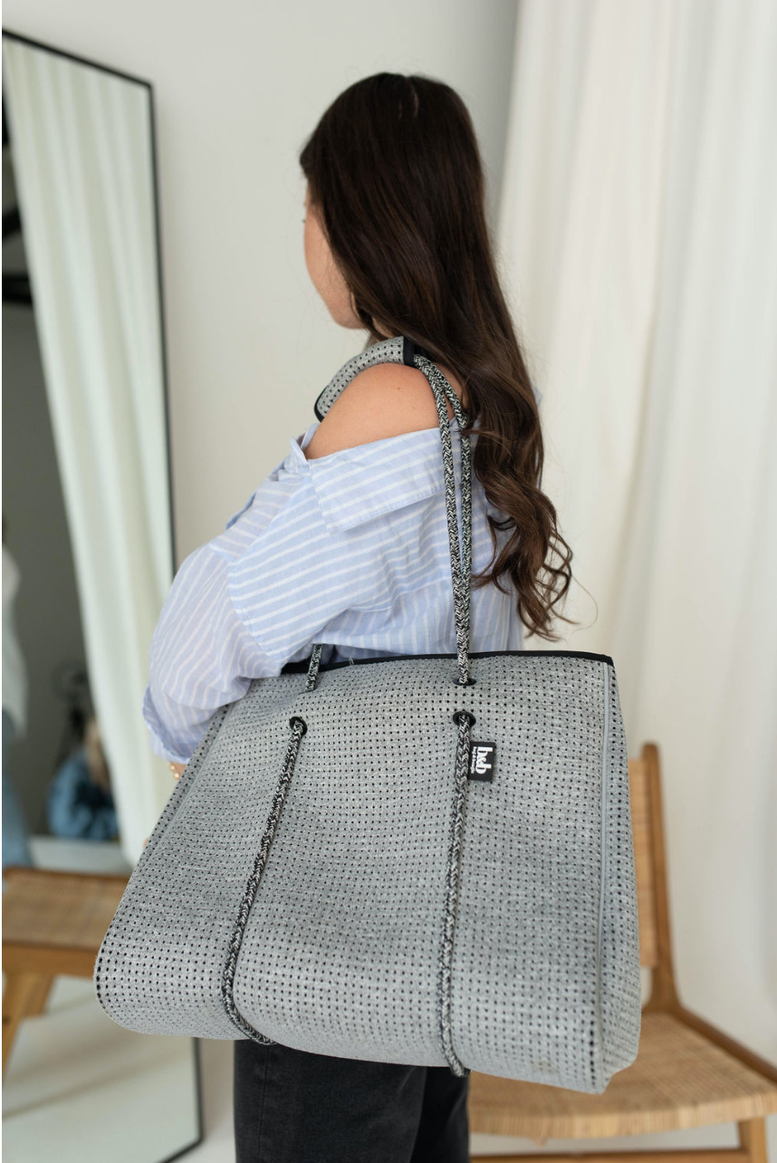 Marle Grey Zipper Tote