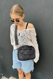 Quilted Crossbody in Black
