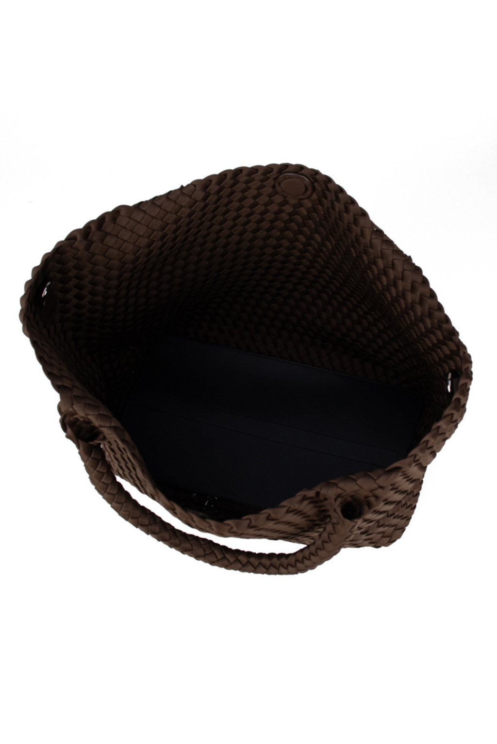Chocolate Brown Woven Tote with Strap