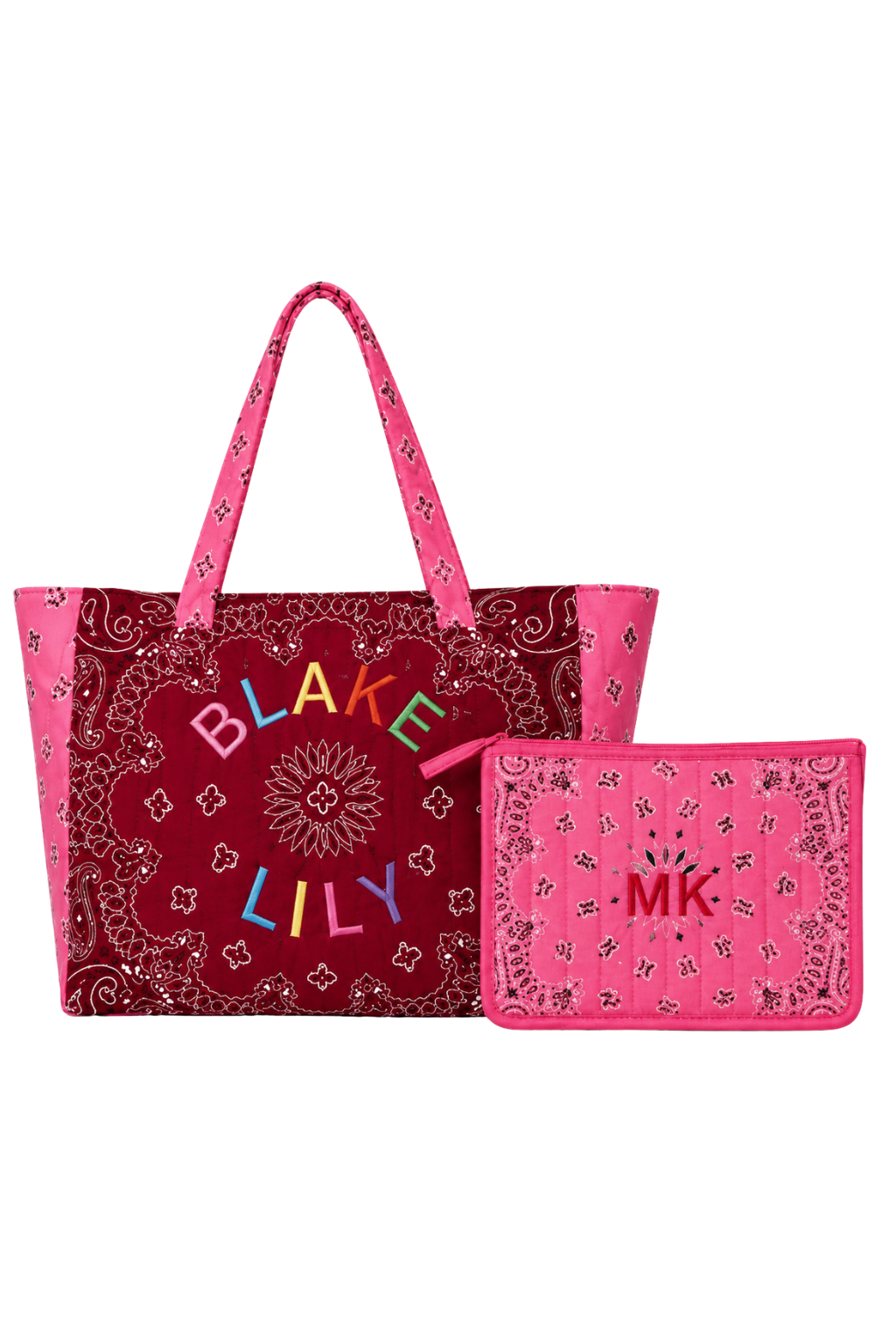 Bandana Tote with Embroidery