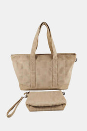 Terry Cloth Tote in Neutral